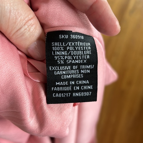 👗LE CHATEAU Pink Ruffle strap dress. Size XL. - Picture 9 of 10